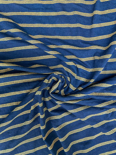 CTN INDIGO JACQUARD SINGLE JERSEY STRIPE