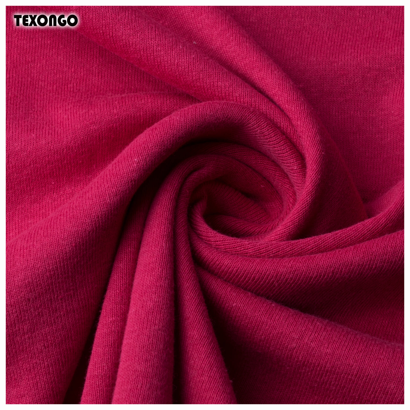 Pink Cotton Rib fabric - Texongo