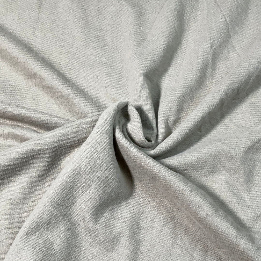 Grey cotton terry fabric 
