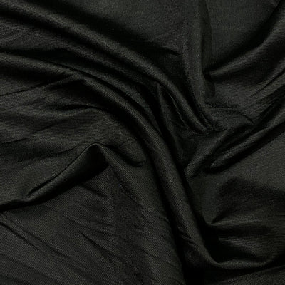 BLACK POLYESTER SPANDEX TERRY