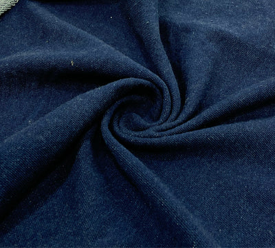 POLYESTER COTTON SPANDEX INDIGO TERRY