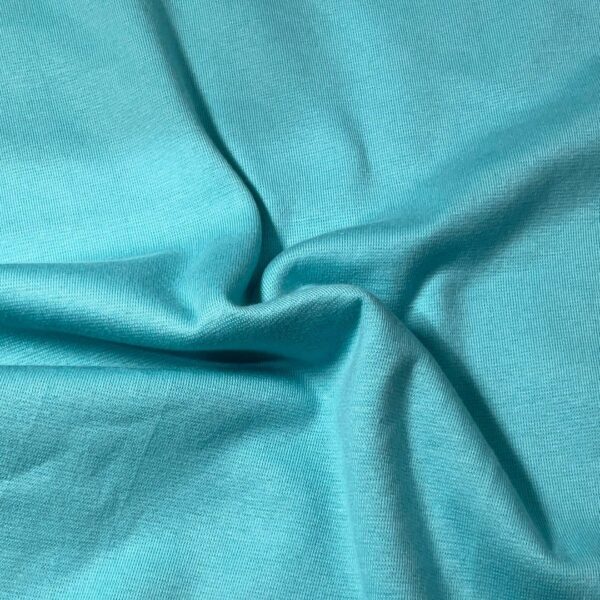 Sky Blue Cotton Spandex Rib