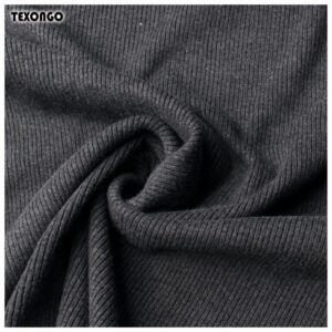 COTTON SPANDEX 2X2 RIB FLAT